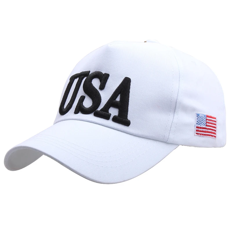 USA Embroidery Baseball Cap Men Women Outdoor Sports Cotton Snapback American Flag Hip Hop Sun Visor Trucker Dad Hat Gorras H006