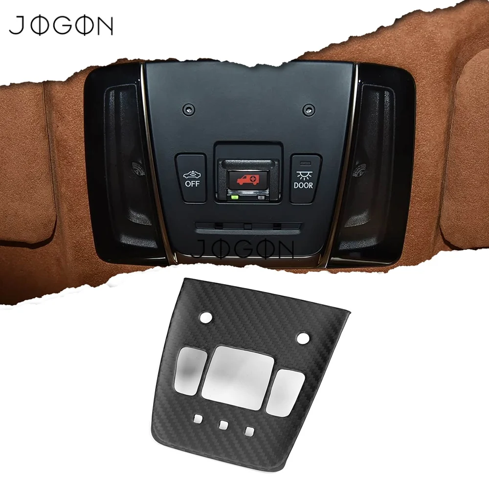 For Lexus LC500 500h 2018 2019-2025 Dry Carbon Fiber Car Interior Front Roof Reading Light Lamp Overlay Cover Trim Accessories