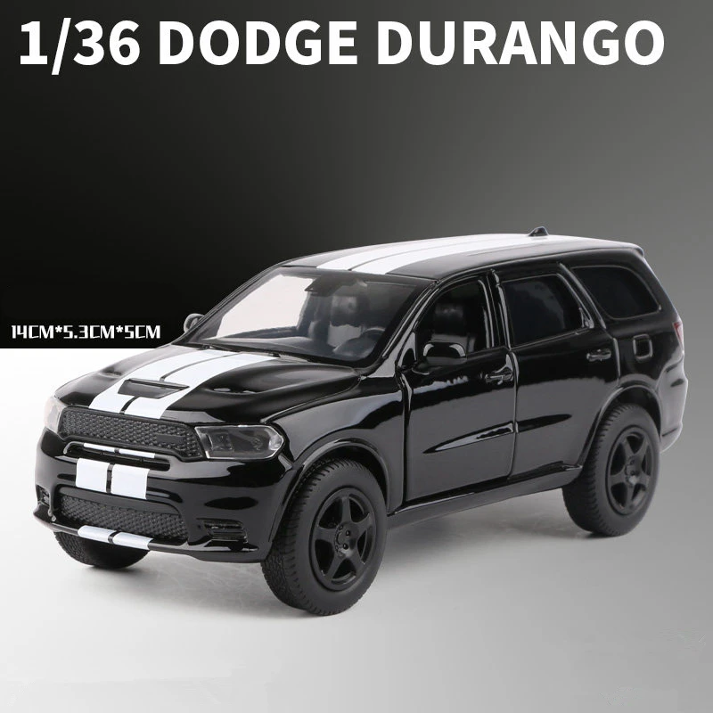 1/36 DODGE Durango Alloy Muscle SUV Car Model Diecast Metal Off-road Vehicles Car Model Simulation Collection Door Can Open Gift
