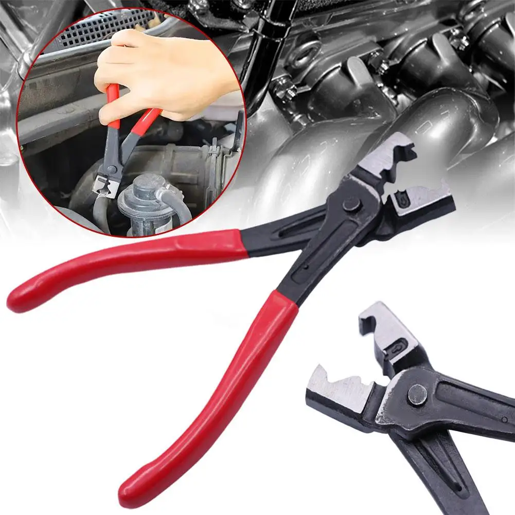 Professional Auto Car Water Oil Pipe Plier Oil Hose Motorcycle Automotive Plier Car Repair Tool Clip Collar Crimping Access S8f5