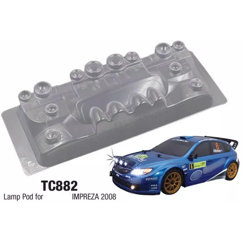 1/10 RC Rally Car Lamp Pod,Light Buckles for Yaris WRC,Impreza 2008/2007,Lancia Delta