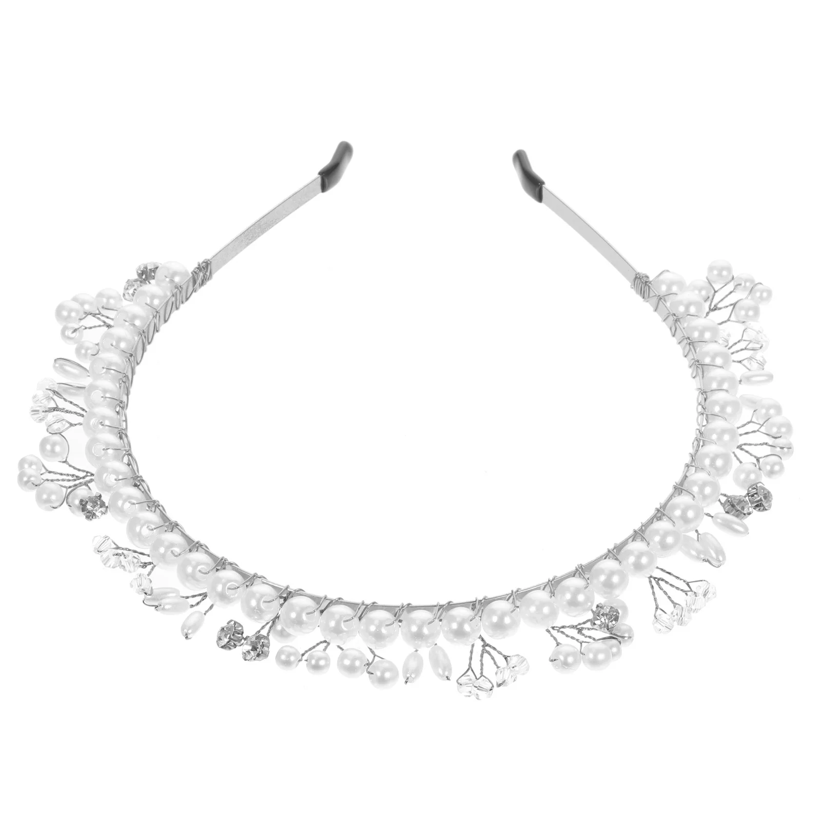 

Rhinestone Headband Women Bridal Hair Accessories Rhinestones Pearls Headbands for Metal Hairbands