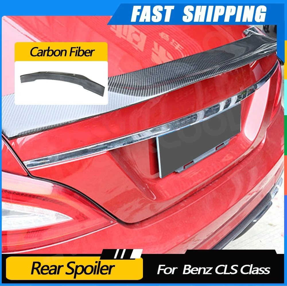 

JMCARCOOL Carbon Fiber Rear Trunk Boot Wing Spoiler For Mercedez Benz CLS Class W218 CLS300 CLS350 CLS500 CLS550 CLS63 2012-2017