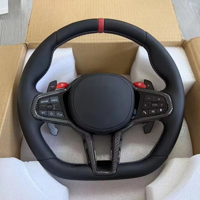 

For BMW F30 F10 F15 F36 F01 F20 F22 F25 F31 F32 M3 M4 M5 M6 G20 G30 X1 X2 X3 X4 X5 X6Leather Carbon Fiber Car Steering Wheel PVC