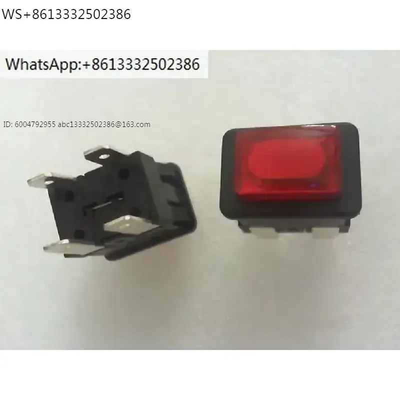 10 PCS button switch SC7097 button switch 125VAC. 250VAC/16A [4]. Four pin. Press with lock stock