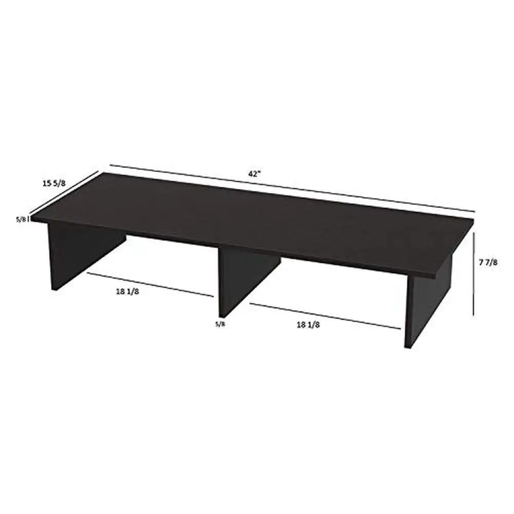 TV-Ständer Monitor Riser Melamin Furnier schwarz 46 "Kipp stütze Designs2go einfache Montage