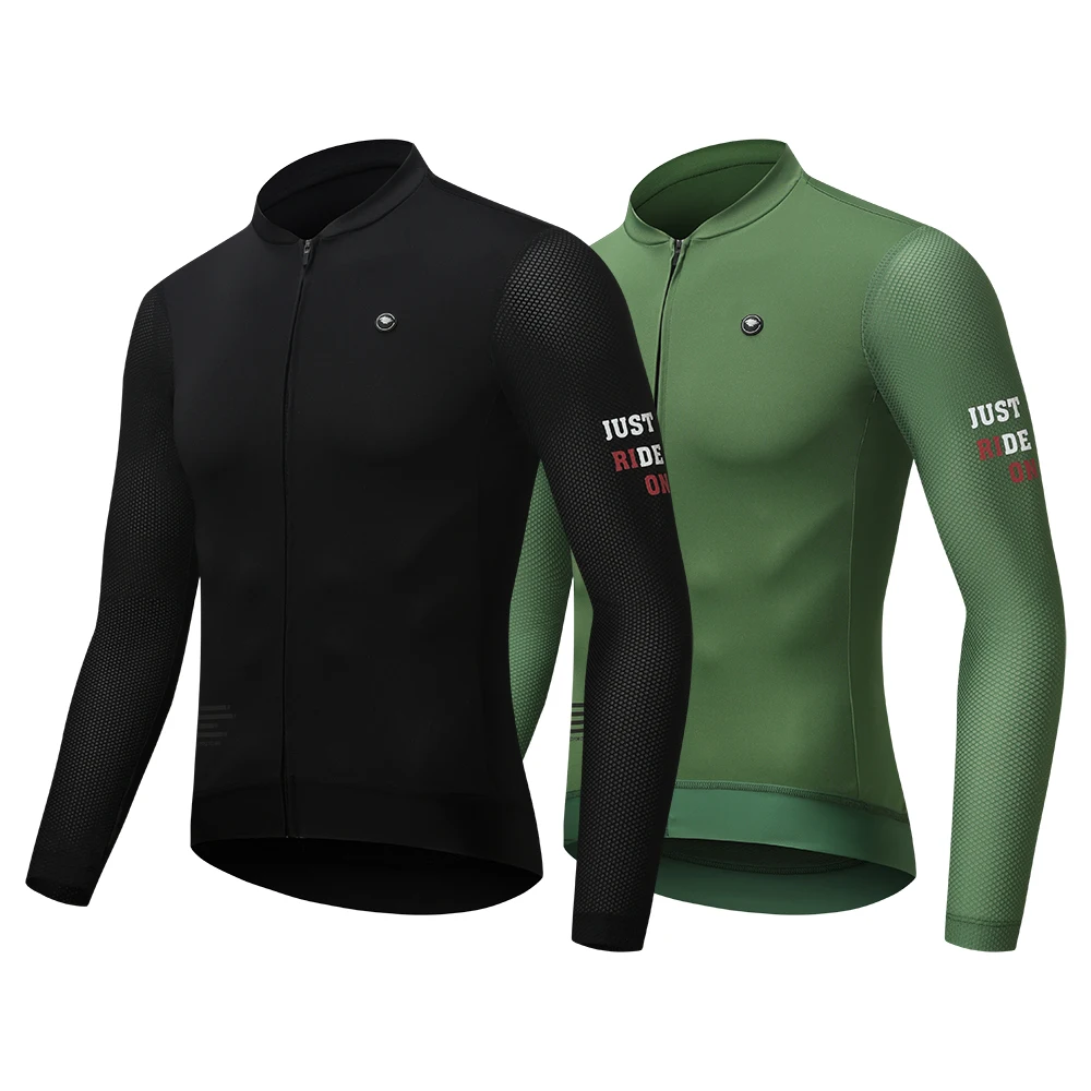 RION Men's Road Cycling Jersey Set Long Sleeve Bike Shirt Padded Pants Dolomiti 8H Bicycle Clothing Outdoor Sportswear 2 Pcs Set