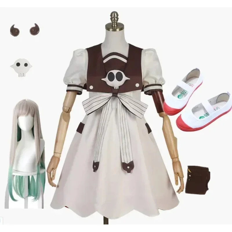 Аниме Toyet Bound Jibaku Shounen Hanako kun Nene Yashiro, карнавальный костюм, парик, женское платье для вечеринки на Хэллоуин