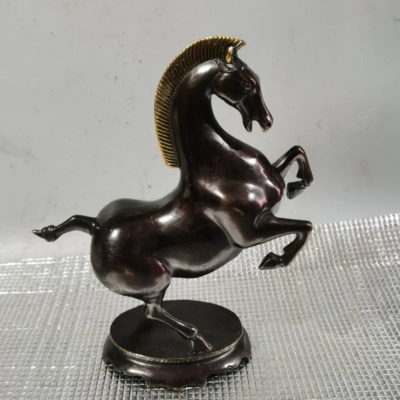

Antique Success Horse Copperware Vintage Zodiac Horse Living Room Office Decoration Antique Crafts
