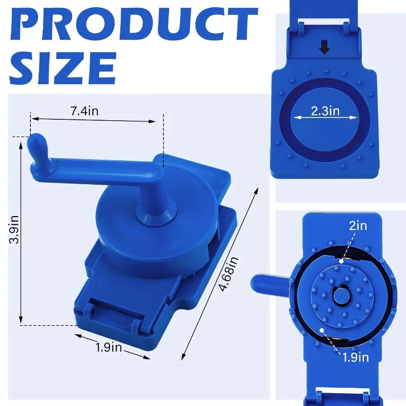 1 rotating curtain punch and 50 curtain rings plastic Roman rings