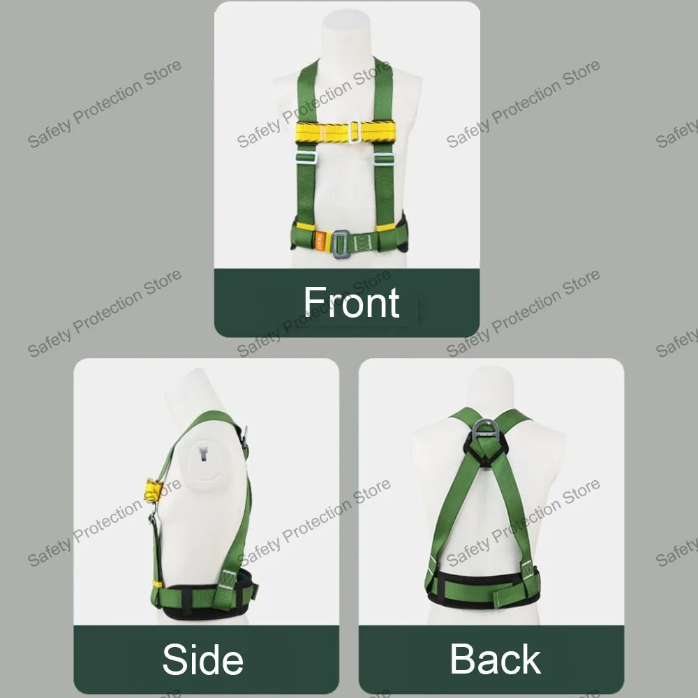 High Altitude Work Safety Harness Three-point Half Body Safety Belt Outdoor Climbing Training Construction Protective Equipment