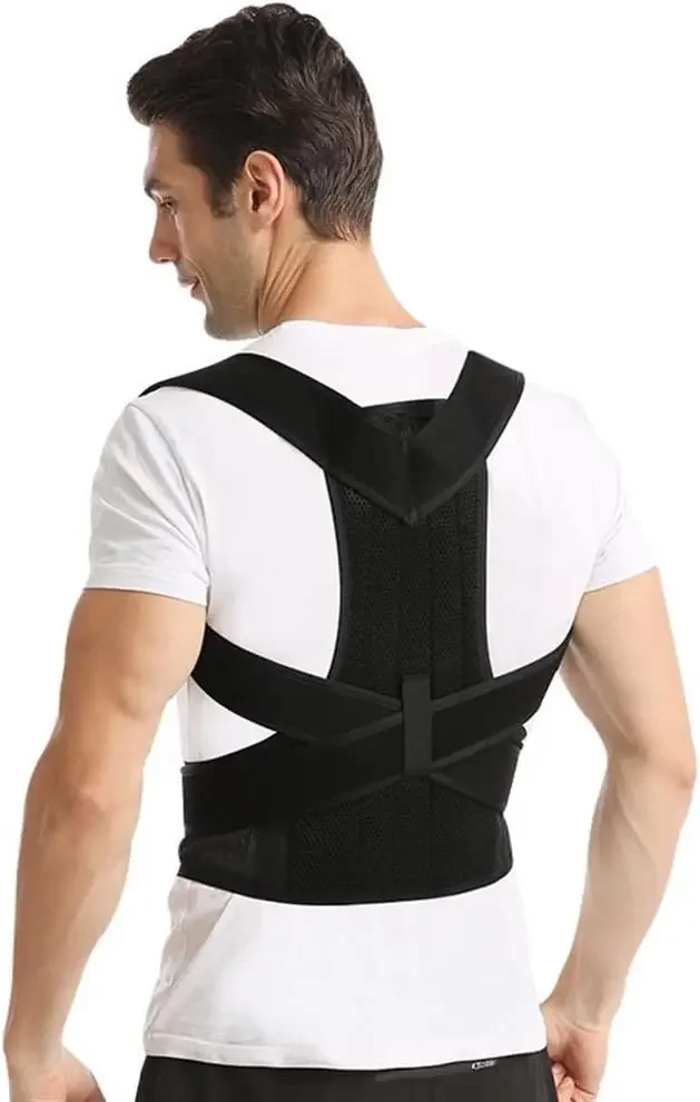 Back Brace Posture Corrector for Women & Men, Adjustable Back Lumbar Support Belt Shoulder Posture Support for Improve Scoliosis