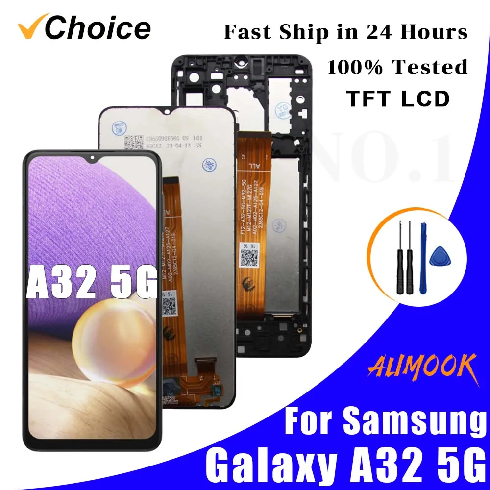 A32 5G TFT LCD For Samsung A32 5G LCD Display Touch Screen Digitizer pantalla For Samsung A32 5G SM-A326 With Frame LCD