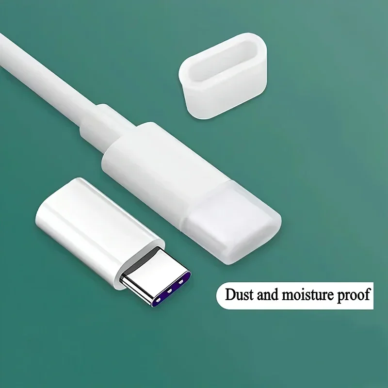 1/20PCS Dust Cover Caps For USB Type C Charger Cables Plug Protecor Case Data Extender Cord Adapter Protective Dust Plugs