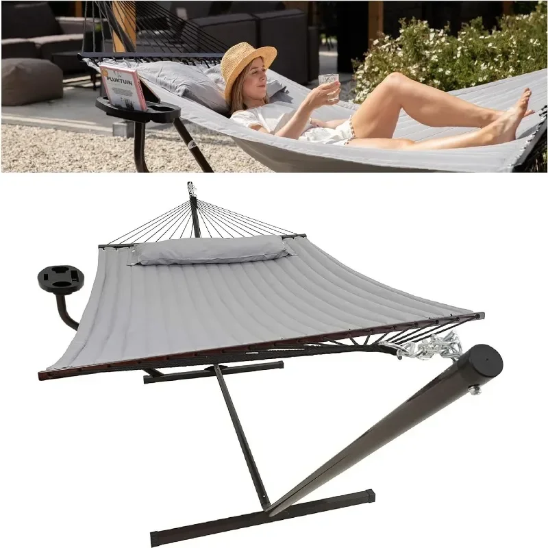 

VITA5 Hammock with Stand Included - Home Must-Haves Outdoor Hammock Two Person for Summer - Portable Backyard Hammock