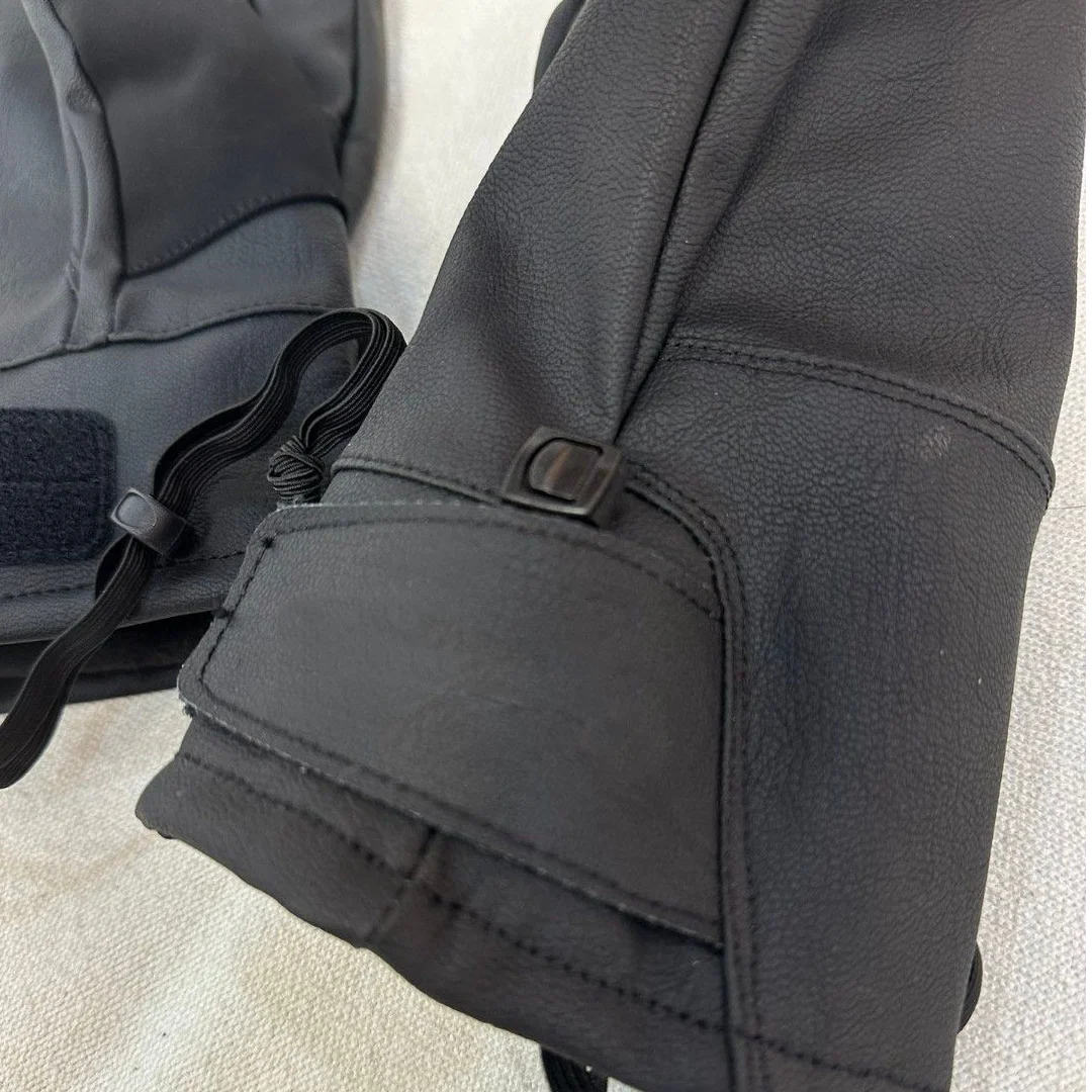 Sheepskin Three-Finger Ski Gloves Premium Minimalist Luxury Outdoor Ski/Snowboard Durable Fiber Warm Waterproof Goatskin Soft