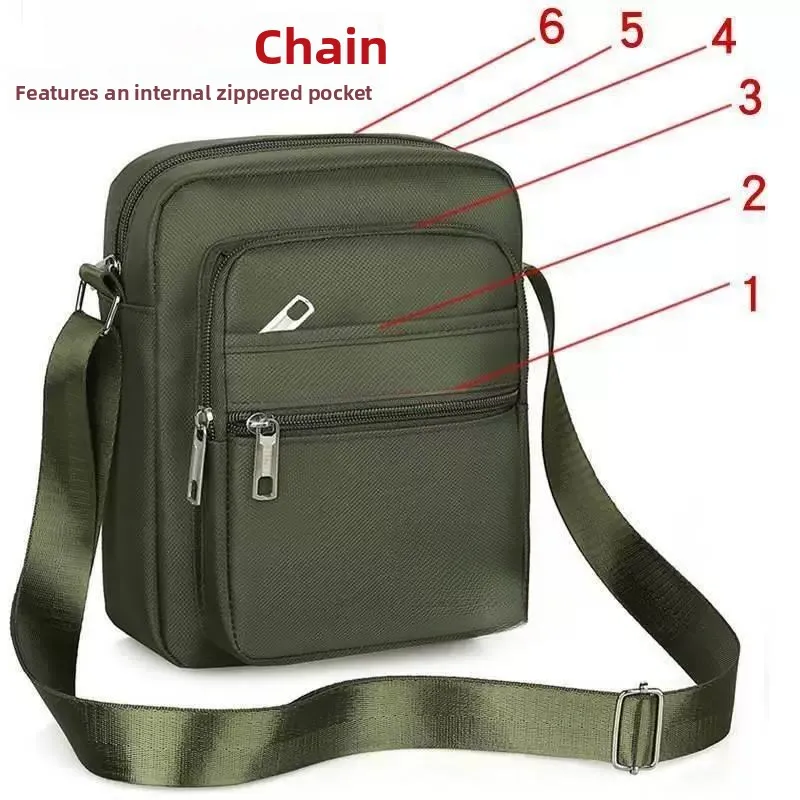 Thickened Oxford Cloth Casual Business Shoulder Bag Unisex Leisure Crossbody Bag for Middle-Aged And Elderly 2026