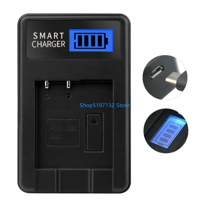 87HD Compact ABS Camera Battery with LCD Display for Cyber-shot DSCT110,