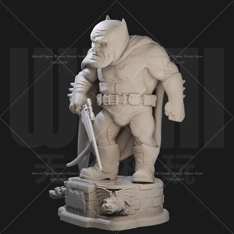 1/24 1/18 Scale DC Fat Bully Batman Foodie Cartoon Funny Humorous Version  DIY Self-assembled GK 3D Resin Un-panited Male Doll