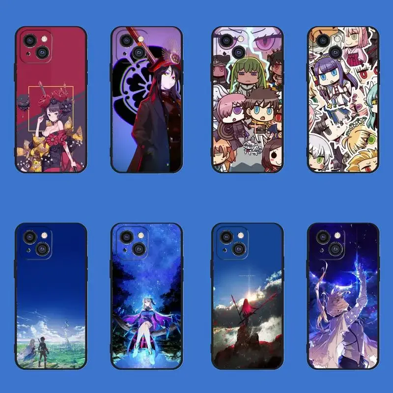 F-FateGrand-Order Phone Case For iPhone 11 12 Mini 13 14 PRO XS MAX X XR 6 7 8 Plus Black Shell