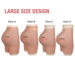 Dokier-Coussinets de hanche et coussinets de fesses réalistes en silicone pour drag queen, culotte rehausseur de hanches flexibles, forme de crossdresser surdimensionnée