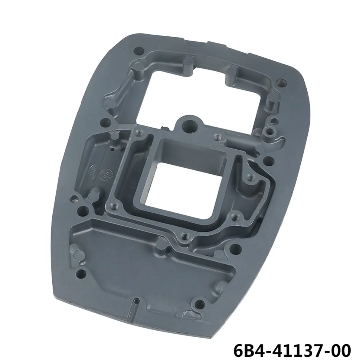 6B4-41137 Exhaust Duct Manifold Plate for Yamaha Outboard Engine 2 Stroke 15D 9.9HP 15HP 6B4-41137-00 6B4-41137-00-5B