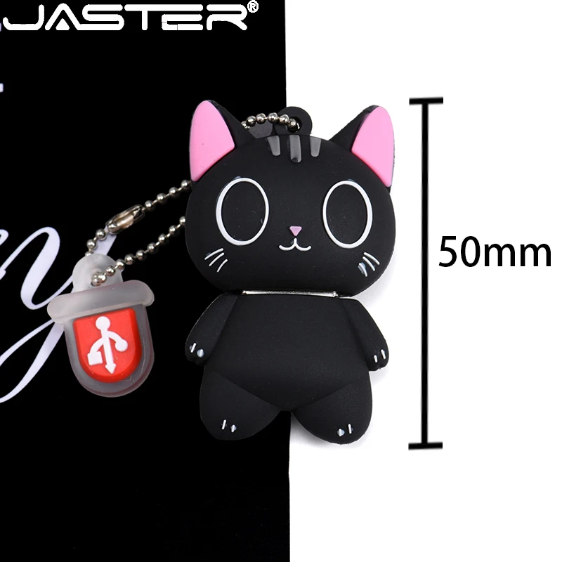 JASTER Cute Cartoon USB Flash Drive 64GB Animal Penguin Pen Drive 32GB Cat Owl Memory Stick 16GB Frog Pendrive 8GB Creative Gift