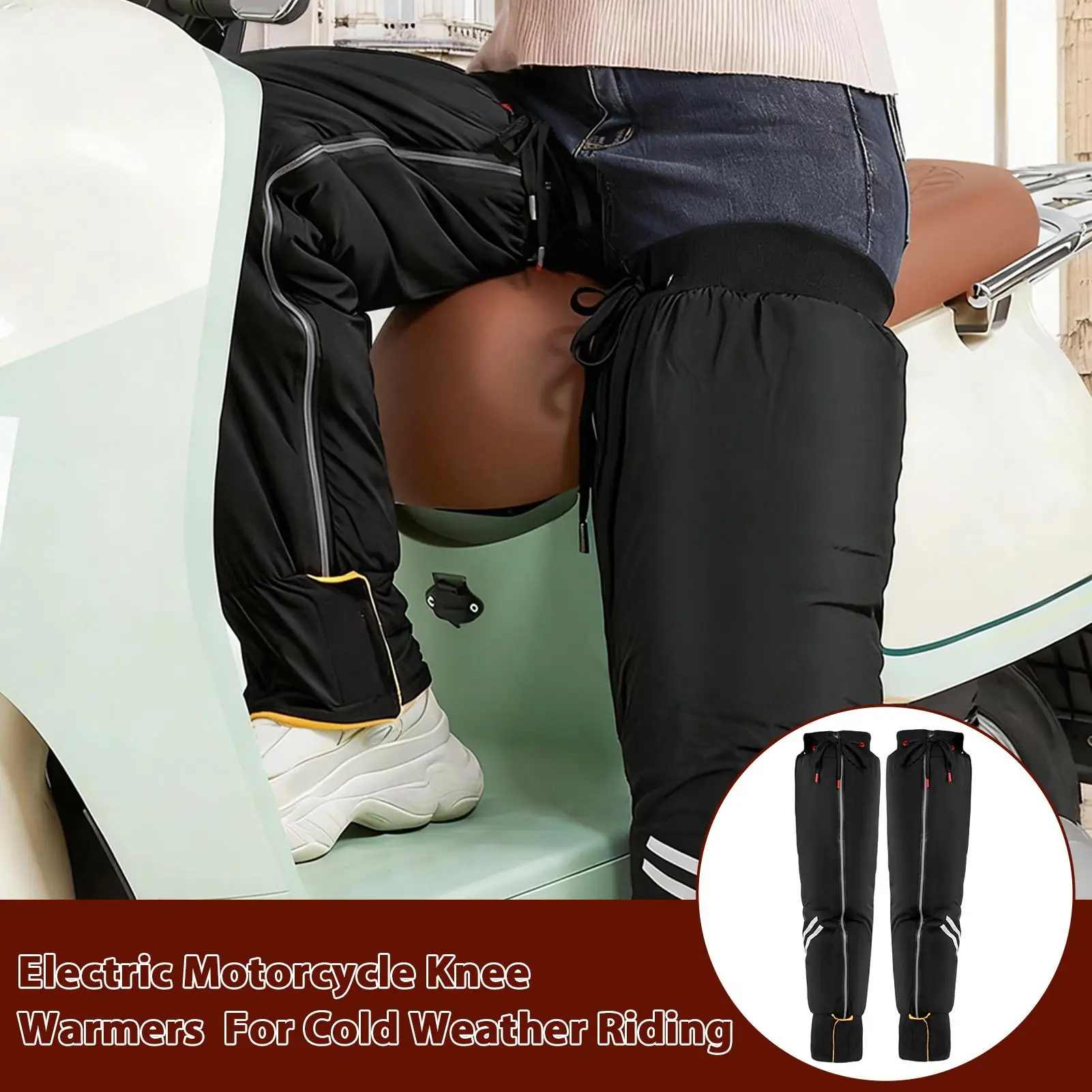 Motocross Knee Pads Warm Leg Sleeves Windproof Protector For Mountain Trails Highway Riding Track Racing Motorcycle Training