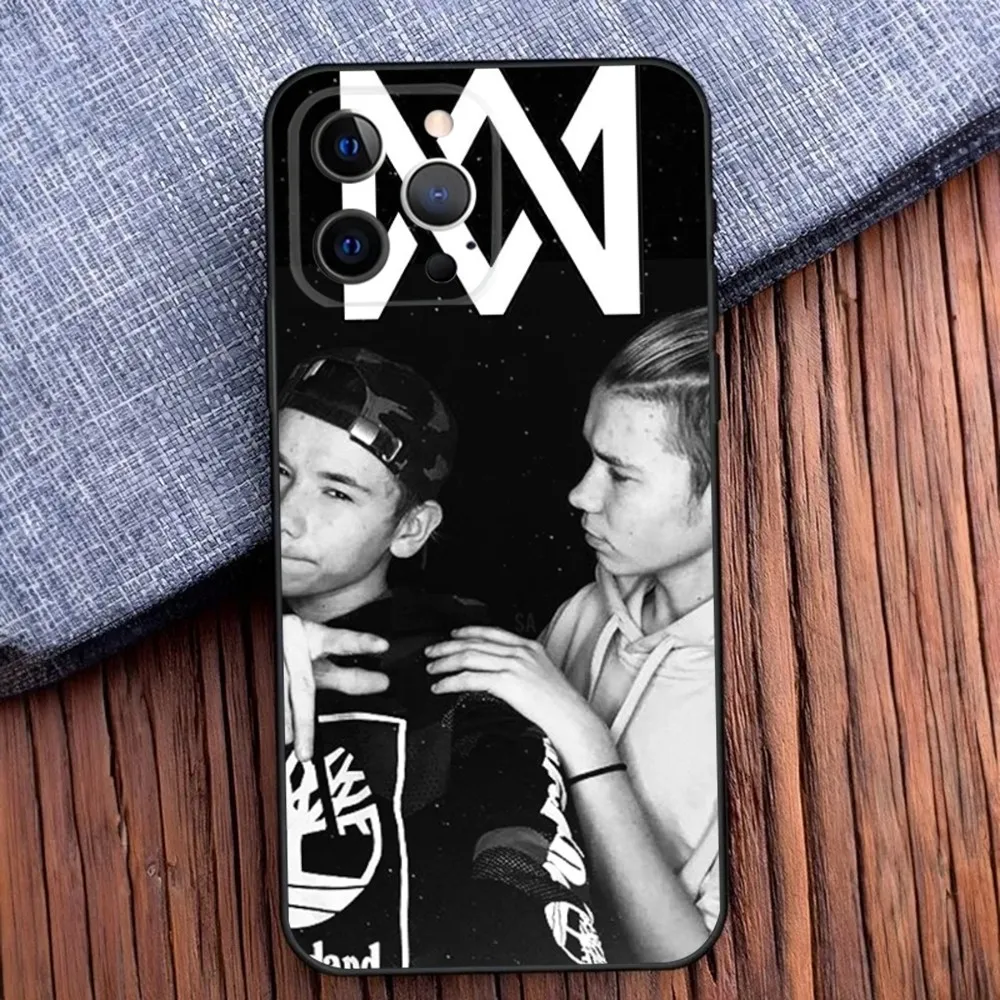 Marcus and Martinus Phone Case For iPhone 16,15,14,13,12,11,Pro,X,XS,Max,XR,Plus,Mini Soft Black Cover