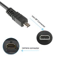 1.5M 8 Pin UC-E6 Camera USB Data Cable Cord For Canon Panasonic Lumix DMC-FZ5, DMC-FZ7, DMC-FZ10, DMC-FZ15, DMC-FZ18, DMC-FZ20,