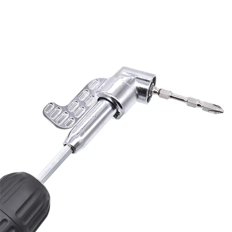 BAAG-Kit adaptador de taladro de ángulo recto mejorado de 105 grados con destornillador de curva multifunción para espacios apretados (2,5 pulgadas y 5,5 pulgadas)