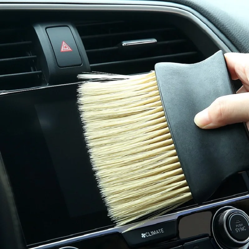 

1PCS Cleaning brush car air conditioning vents soft bristle dusting brush interior crevice dust Auto cleaning maintenance