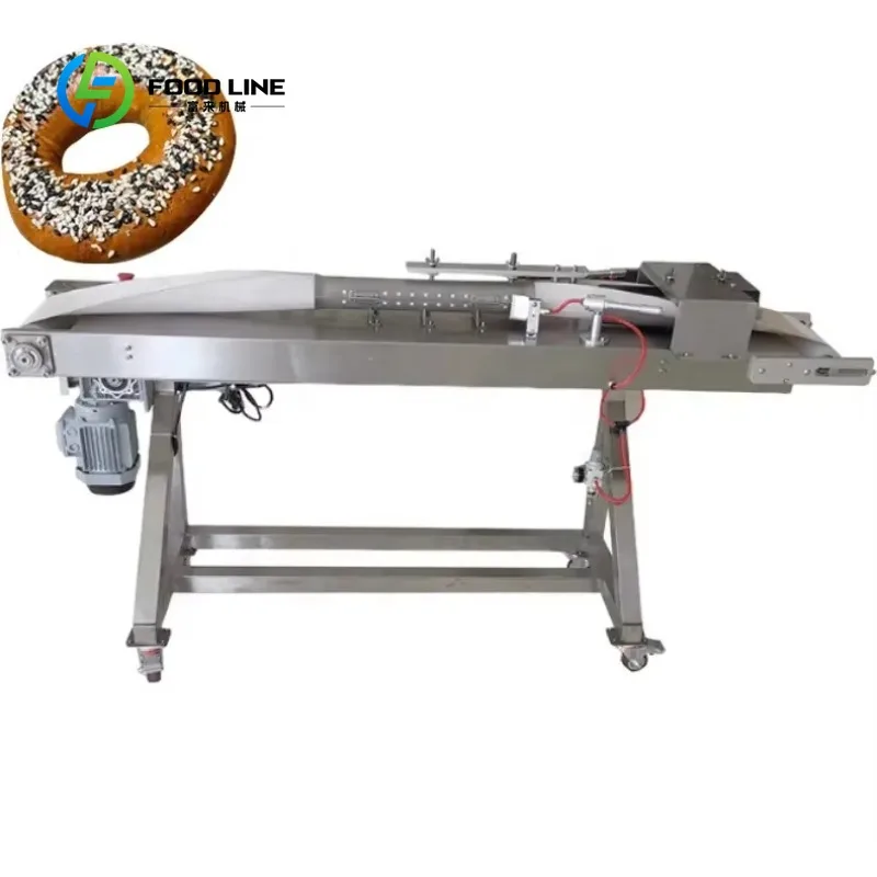 Máquina para hacer hamburguesas de pan totalmente automática, línea American Bagel, gran oferta personalizada, para fábricas de pequeñas empresas