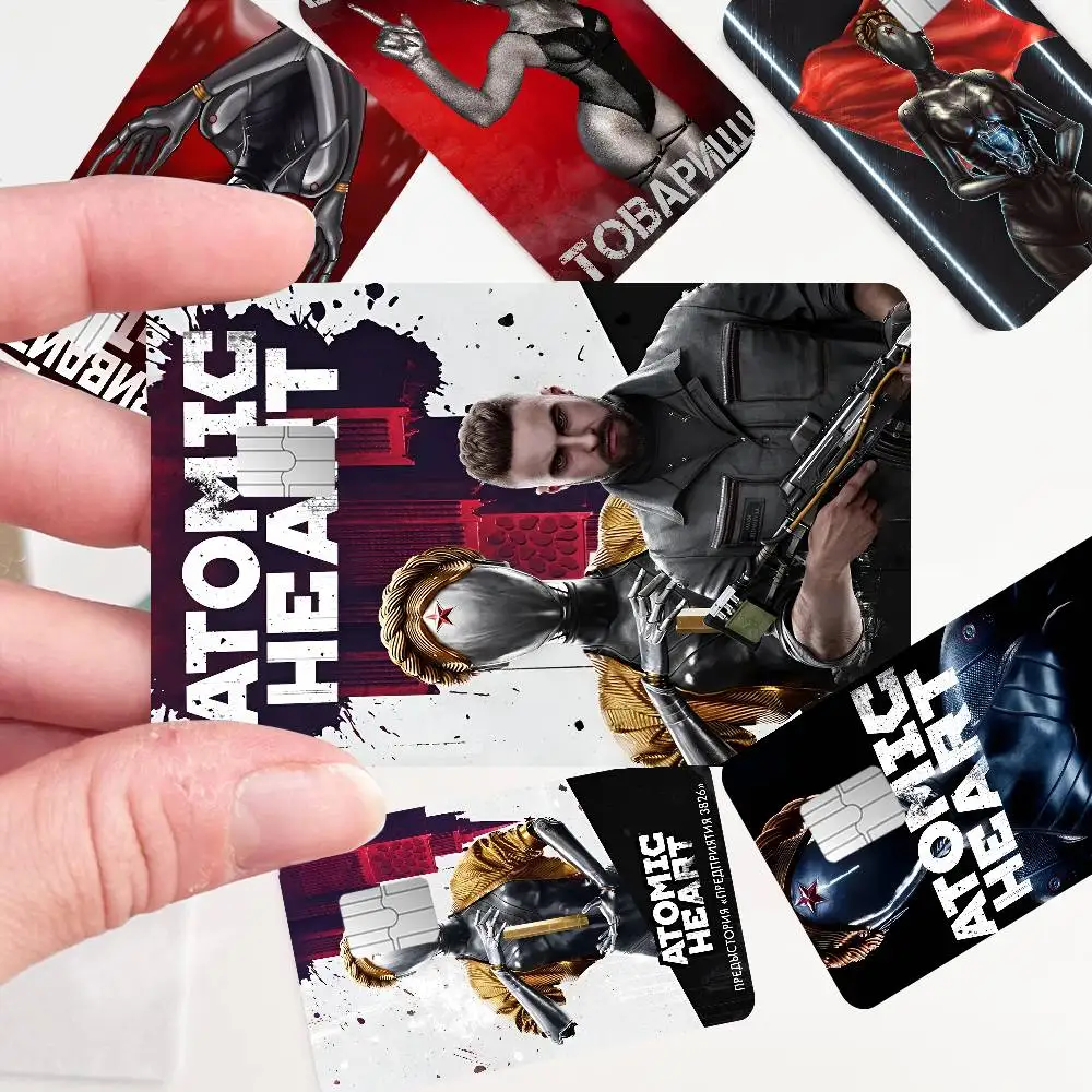 A-Atomic H-Heart Movie 100% رائجة البيع أمين الائتمان الخصم البنك بطاقة حافلة بطاقة فيلم الجلد ملصق