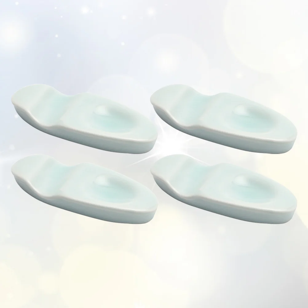 

4Pcs Fine Crafted Ceramic Chopstick Stands Reusable Cutlery Organizer for Home Hotel Restaurant Decor Chopstick Rest