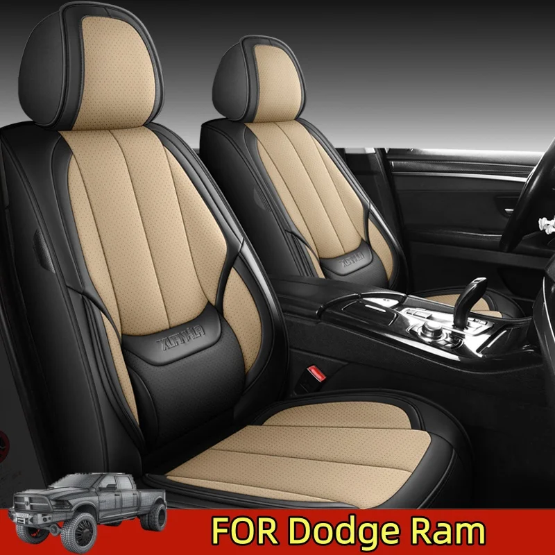 

Чехол на автомобильное сиденье Dodge Ram, водонепроницаемый, из искусственной кожи, мягкий, удобный, с фиксированной талией, с полной оберткой, чехол на четыре сезона