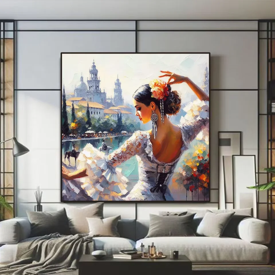 5D DIY Diamond Painting Woman Dancer Spanish Passion Full Square Round Drill Handmade Diamond Mosaic  Embroidery Cross Stitch