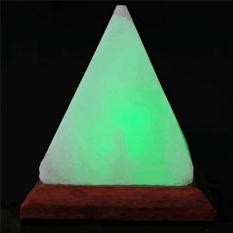 

ABUP-2X Himalayas Crystal Salt Lamp USB LED Pyramid Salt Crystal Lamp Crystal Decorative Lamp Atmosphere Atmosphere Lamp