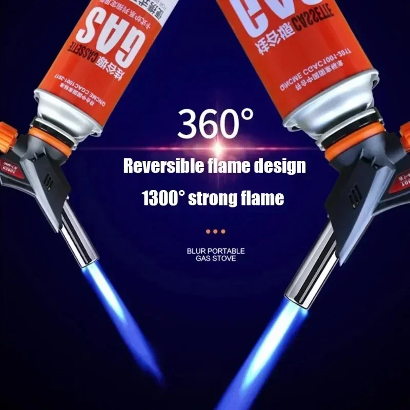 AutoIgnition Butane Gas Torch Cooking Welding-Burner For BBQ Camping Portable Flame Gun Blow Welding Gas Burne