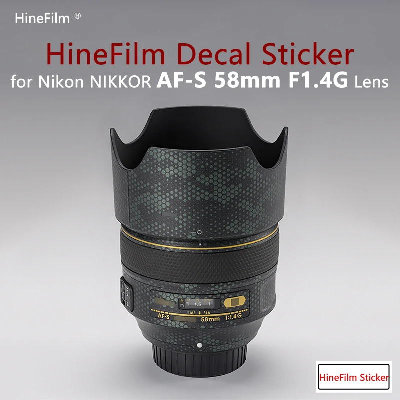 Nikkor AF-S 58 F1.4G Lens Premium Decal Skin for NiKON AF-S 58mm F1.4G Lens Protector Film NikonAFS 58-1.4 Protective Sticker