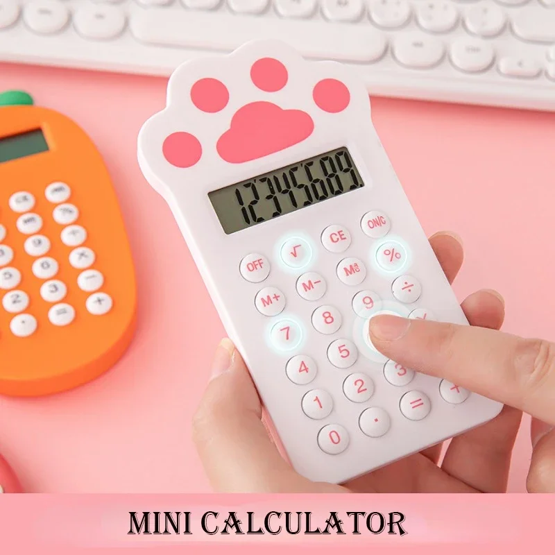 Claws radish strawberry Calculator Mini Version Learning Auxiliary Portable Calculator Back To School Supplies Students/Finance