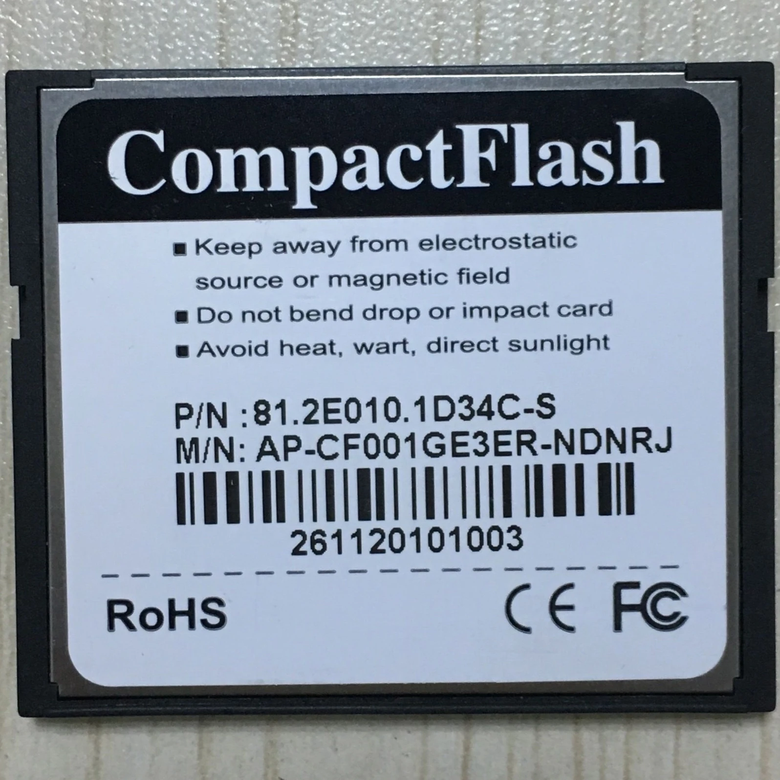 Suitable for Apacer Apacer CF card 1GB CF 1G military industrial grade, CF III for industrial computer ATM machine