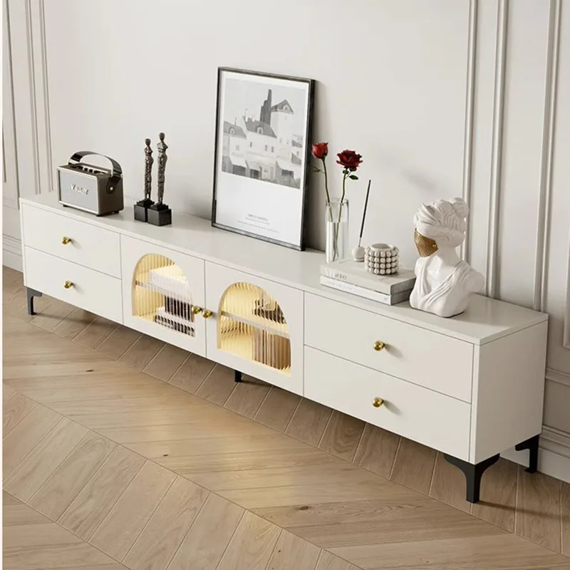 

White Wall Tv Stands Storage Display Console Floor Bedroom Monitor Cabinet Tv Stands Simplicity Mueble Para Tv Salon Furniture