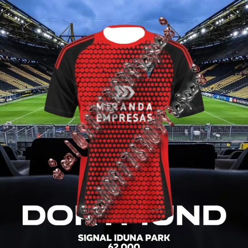 

2025 new Mirandés short-sleeved football shirt Kids/Adults oversized quick-drying training football uniform breathable jersey