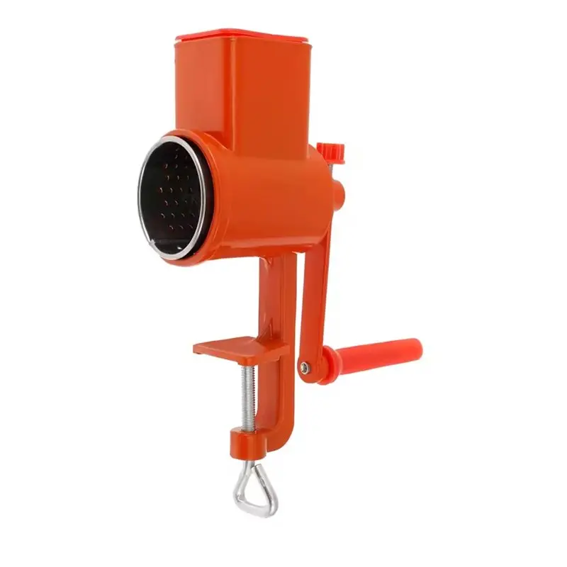 

B14C Grain Mill For Home And Commercial Use-Rustproof Hand Crank Design With Integrated Table Clamp
