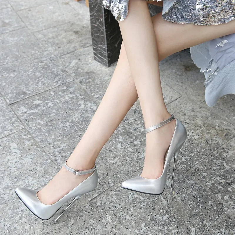 2024 16CM Heels Women Sexy Pumps Shoes Super High Heels Point Toe Pumps Shoes Popular Super High Heels Pumps