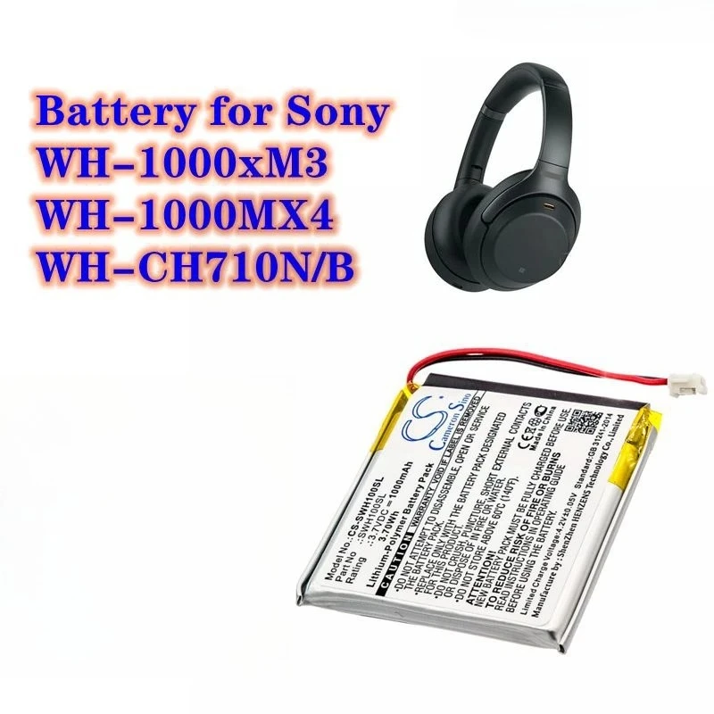 Wireless Headset Battery 1000mAh SP624038,SM-03 for Sony WH-1000MX3,WH-1000MX4,WH-CH710N/B,WH-XB900,WH-XB900N,WH-XB910,WH-XB910N