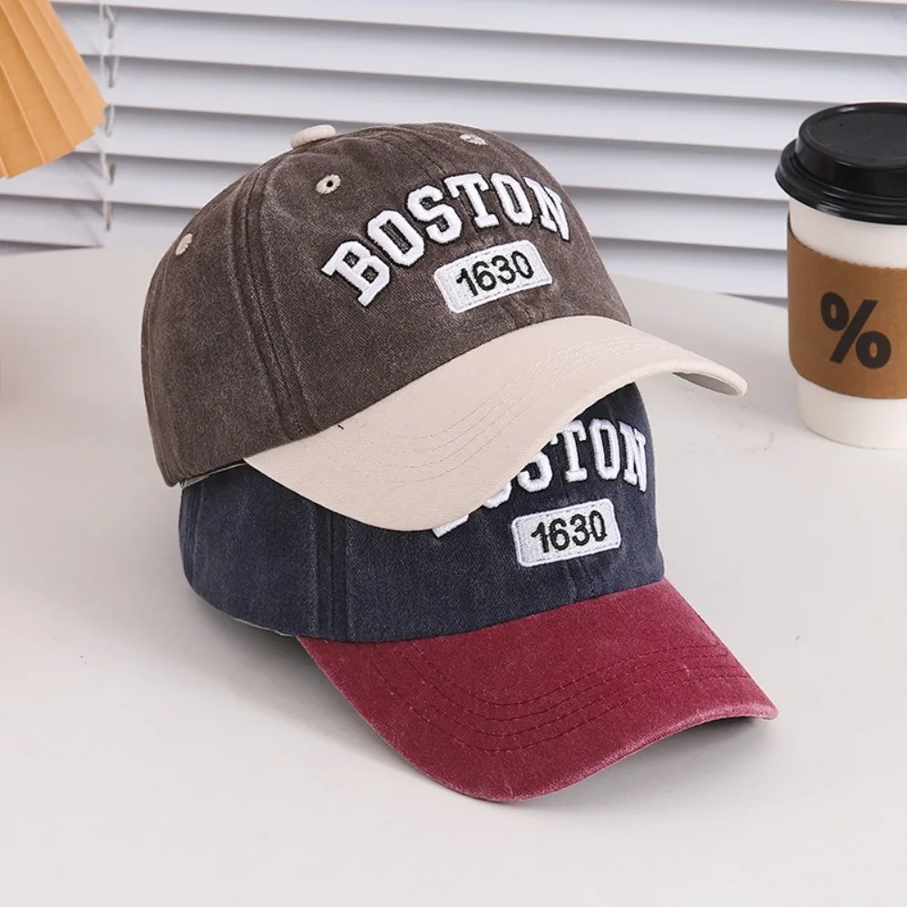 Детская бейсболка с вышивкой букв, анти-УФ-защита, цветная шляпа с солнцезащитным козырьком, регулируемая дышащая детская фуражка