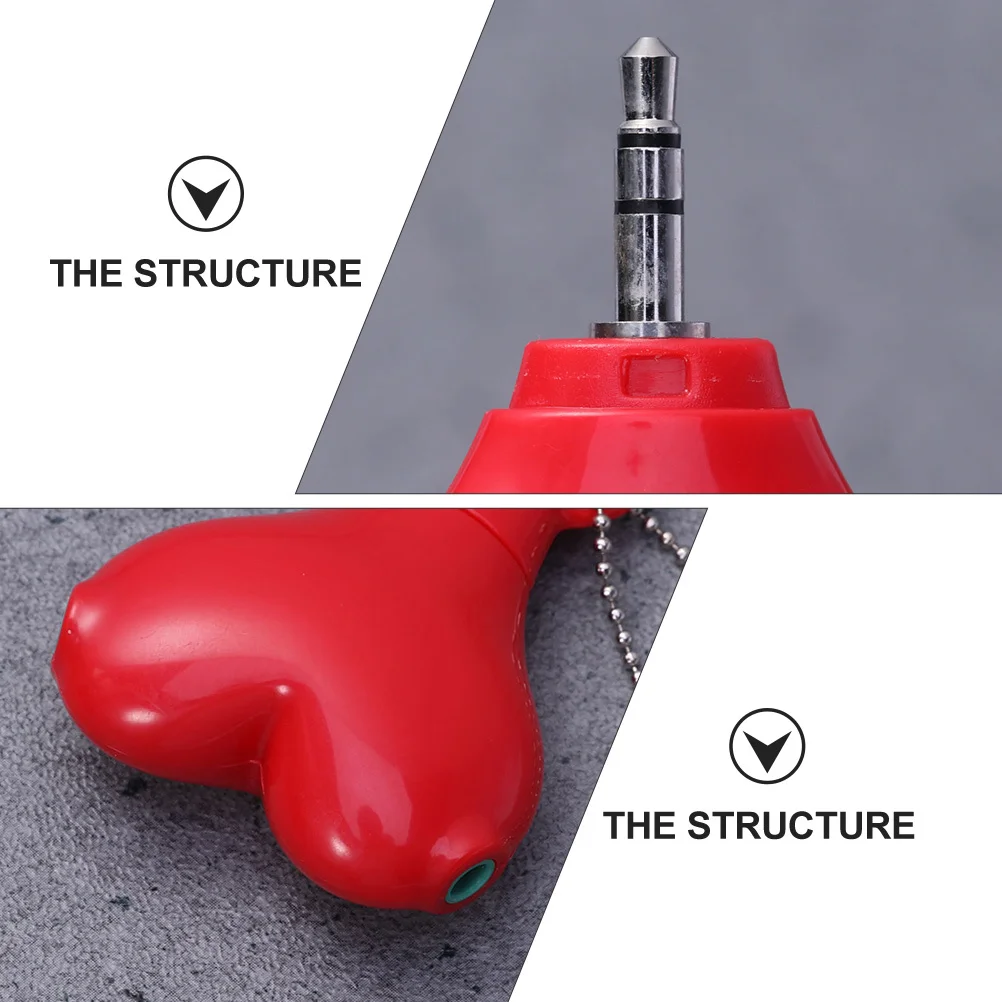 

2Pcs 2 in 1 Audio Adapter Fine Craftsmanship High Sensitivity Headset Splitter for Long Term Use with Excellent Texture and