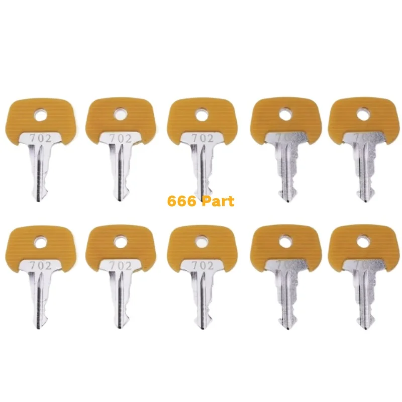 10PCS Keys 702 26906870 For Jungheinrich Mic Komatsu Forklift EFG110 EFG216 EFG320